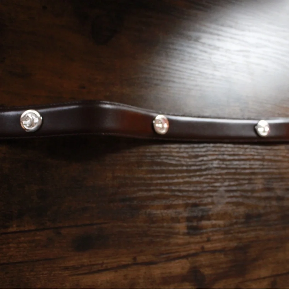 Canterbury Genuine Leather Brown Belt with Silver Buckle